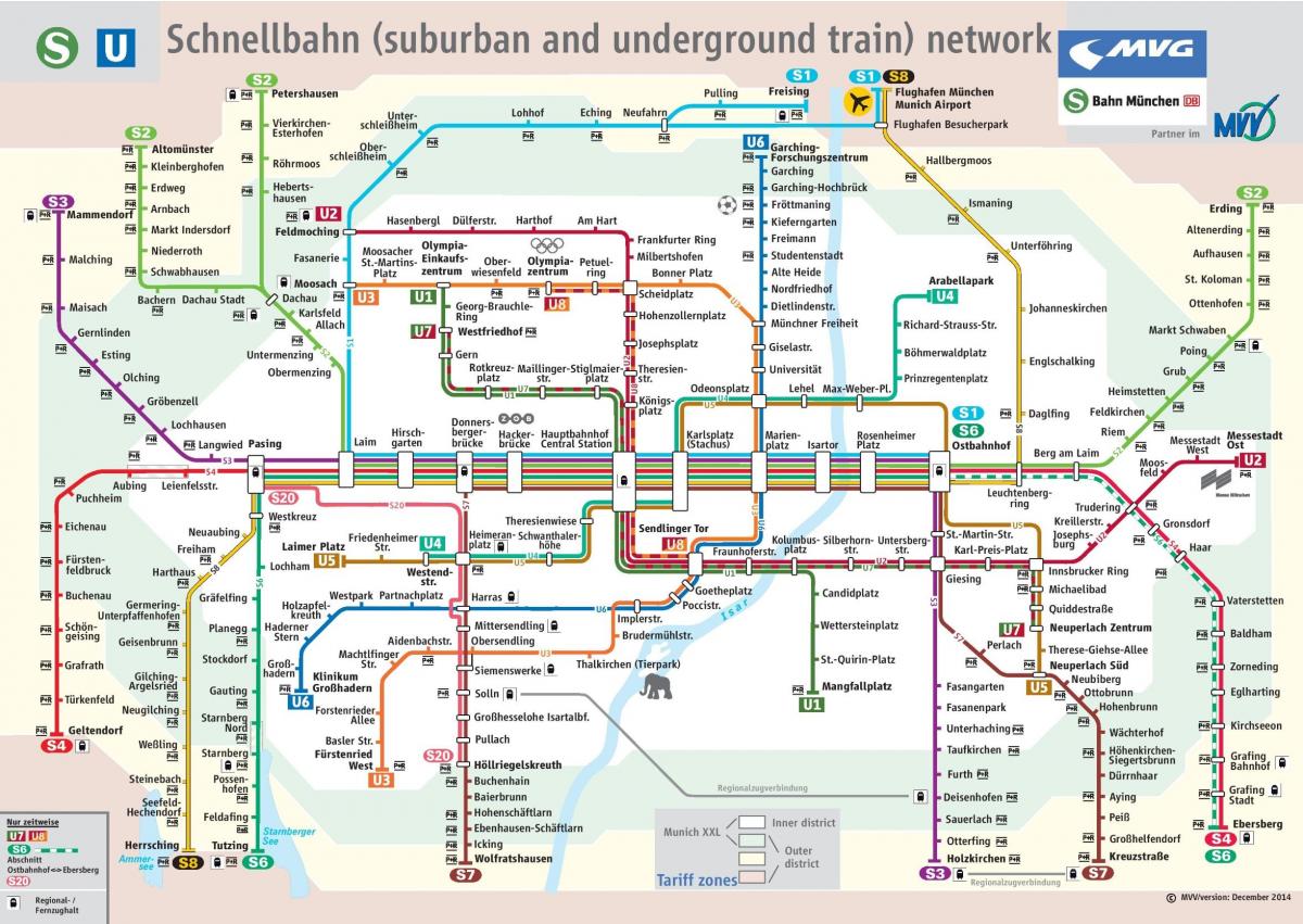 Минхен железничка карта