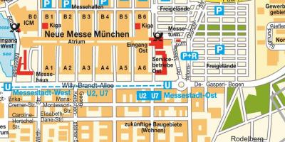 Железничке станице у Минхену Ост мапи
