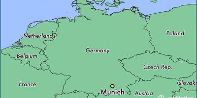 Минхен, Немачка на мапи