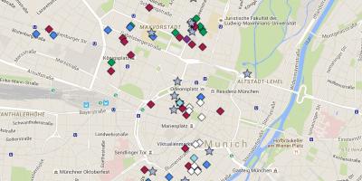 Карта Минхен Стари Град