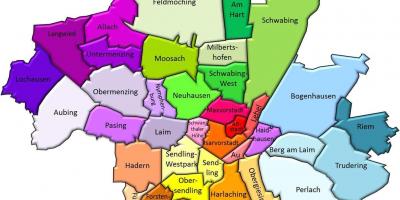 Минхен округа мапи