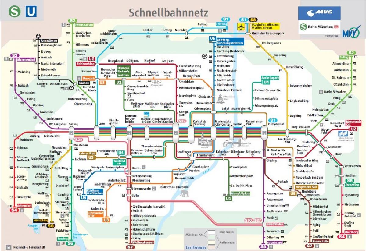 Минхен железнички С1 мапи
