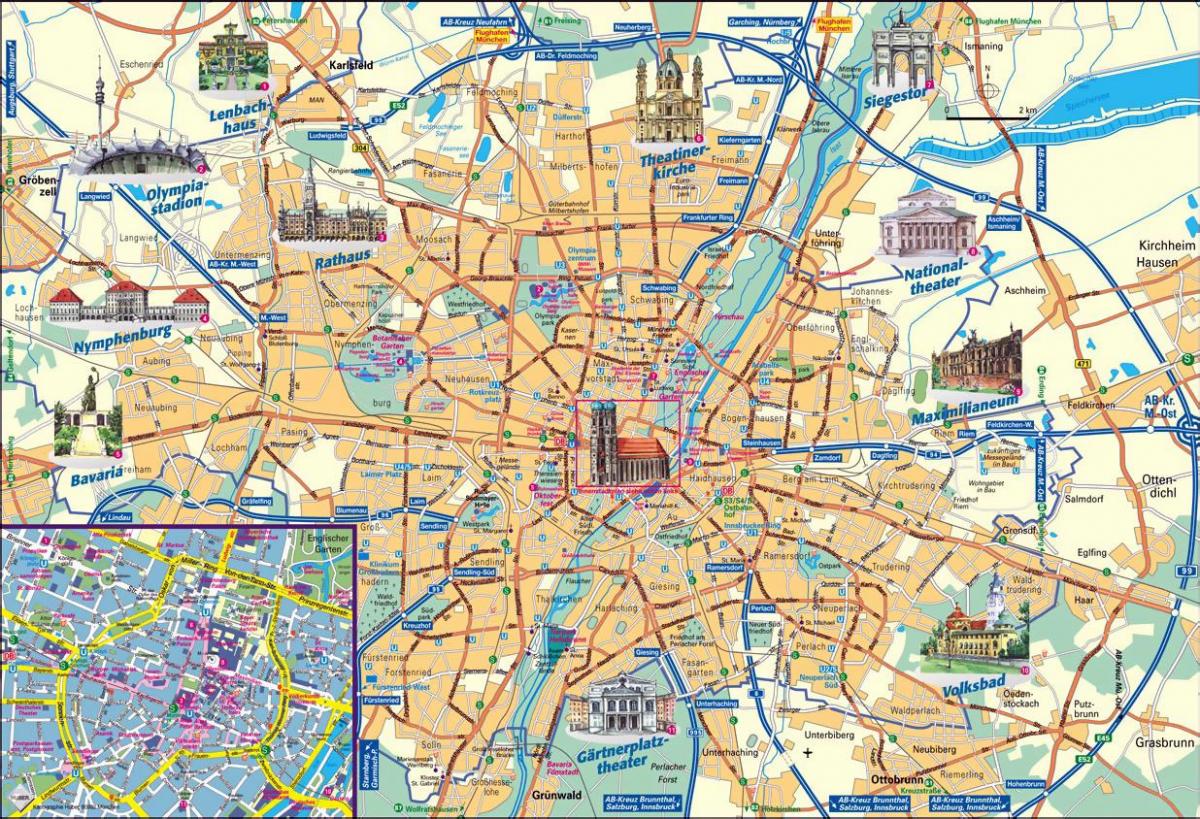 карта Минхена