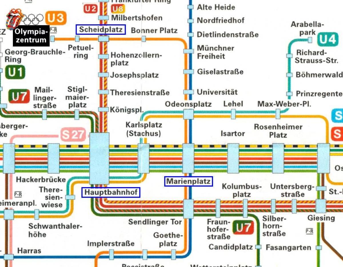 Карта Минхена-хауптбанхоф