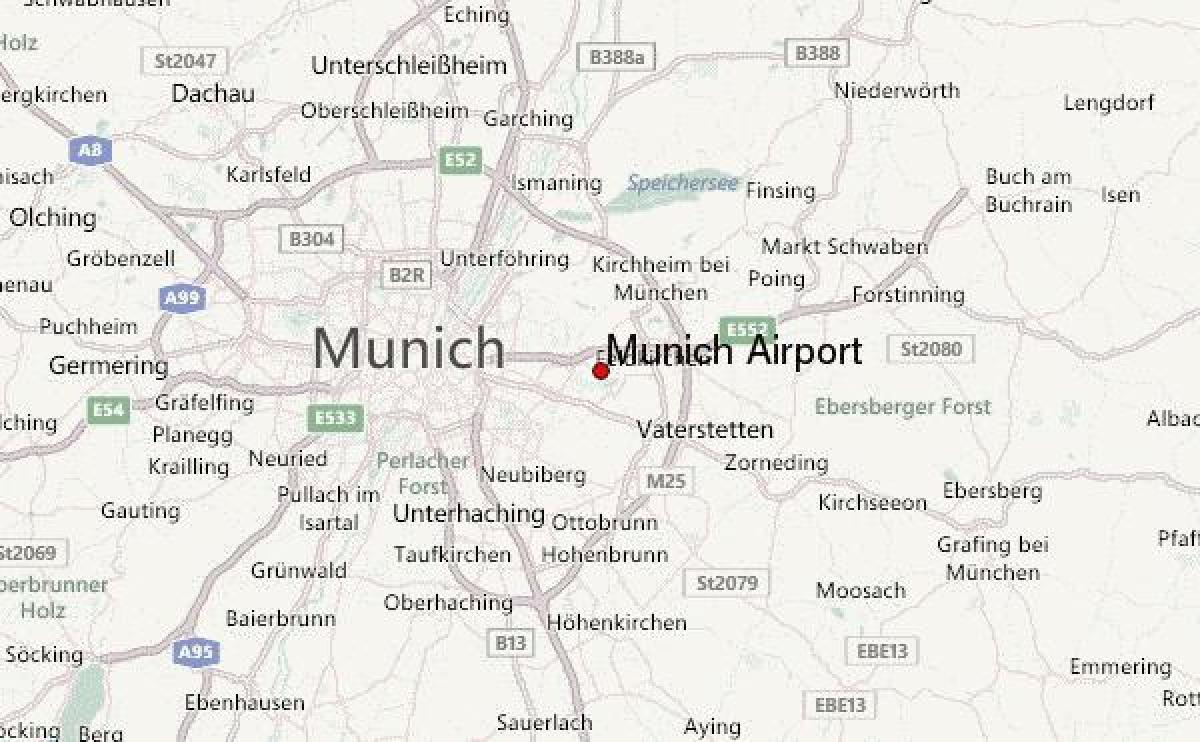 карта Минхену и околини