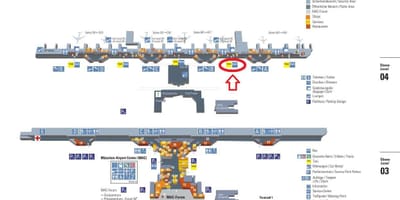 Карта Минхена Терминалу 1 аеродрома