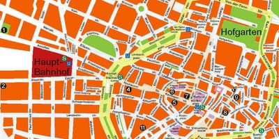 Карта Минхена пиво