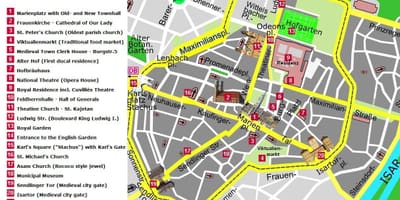 Минхен карта путовања