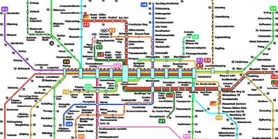 Карта метро Минхена 
